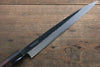 Takayuki Iwai Blue Steel No.2 Kurouchi Yanagiba  210mm Shitan Handle - Japannywholesale