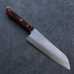 Seisuke VG1 Hammered Santoku  165mm Mahogany Handle - Japannywholesale