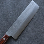 Seisuke VG1 Hammered Nakiri  165mm Mahogany Handle - Japannywholesale