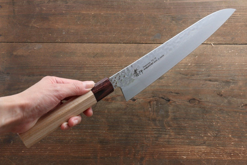 Sakai Takayuki VG10 33 Layer Damascus Gyuto  240mm Keyaki (Japanese Elm) Handle - Japannywholesale