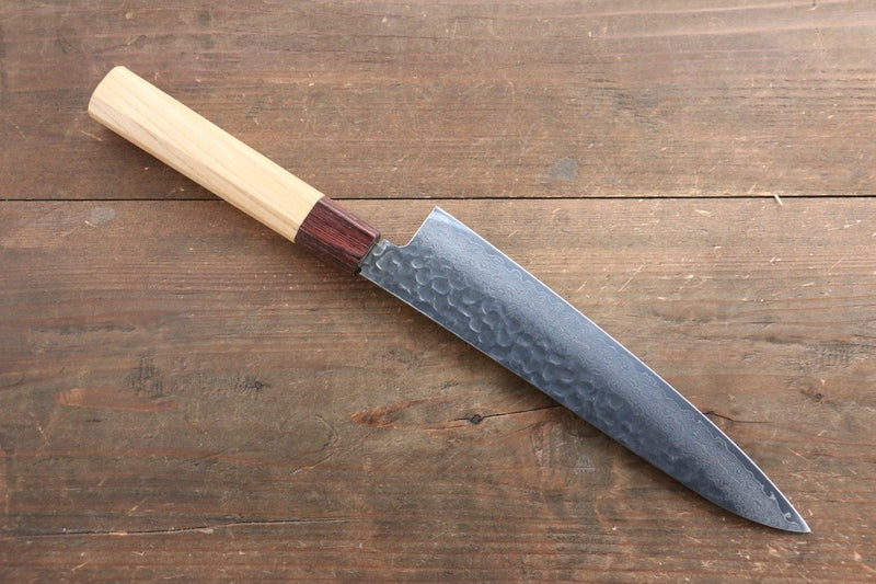 Sakai Takayuki VG10 33 Layer Damascus Gyuto  210mm Keyaki (Japanese Elm) Handle - Japannywholesale