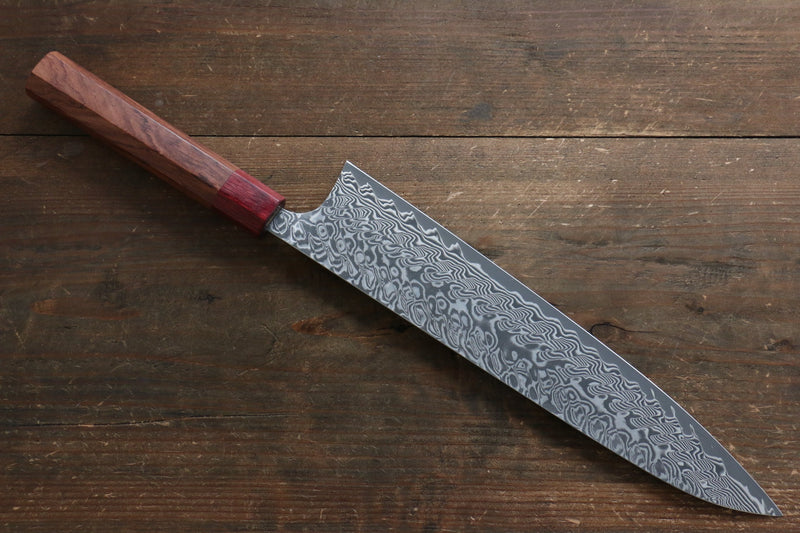 Yoshimi Kato SG2 Damascus Gyuto  270mm with Red Honduras Handle - Japannywholesale