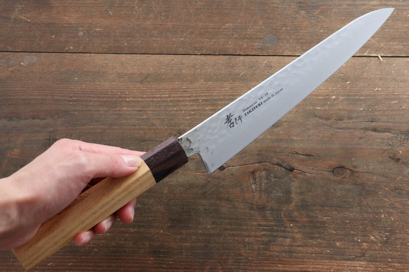 Sakai Takayuki VG10 33 Layer Damascus Gyuto  210mm Keyaki (Japanese Elm) Handle - Japannywholesale