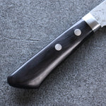 Seisuke VG10 Damascus Small Santoku  135mm Black Pakka wood Handle - Japannywholesale