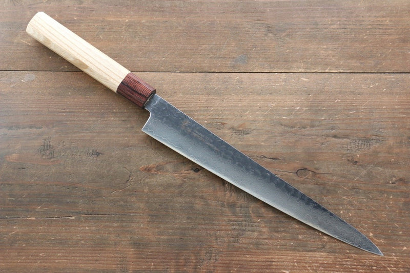 Sakai Takayuki VG10 33 Layer Damascus Sujihiki  240mm Keyaki (Japanese Elm) Handle - Japannywholesale