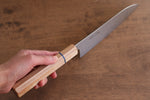 Seisuke VG10 Damascus Santoku  180mm White wood Handle - Japannywholesale