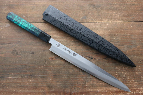 Sakai Takayuki Yanagiba Knife World Sushi Skills Institute Special Edition Green - Japannywholesale