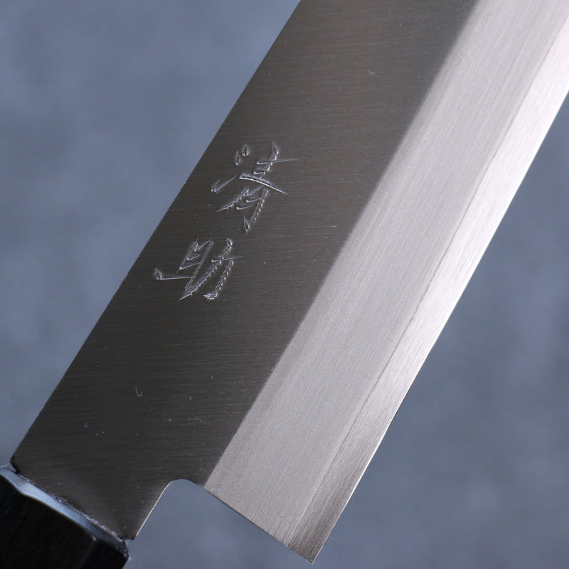 Seisuke Blue Super Kasumitogi Santoku  165mm Shitan Handle - Japannywholesale