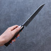 Seisuke Blue Super Kasumitogi Santoku  165mm Shitan Handle - Japannywholesale