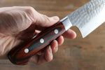 Sakai Takayuki VG10 33 Layer Damascus Santoku  180mm Mahogany Pakka wood Handle - Japannywholesale