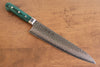 Sakai Takayuki VG10 17 Layer Damascus Gyuto  240mm Green Pakka wood Handle - Japannywholesale