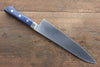 Seisuke Seiten Molybdenum Gyuto  210mm Blue Pakka wood Handle with Sheath - Japannywholesale