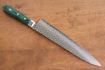 Sakai Takayuki VG10 17 Layer Damascus Gyuto  240mm Green Pakka wood Handle - Japannywholesale