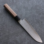 Seisuke VG10 Damascus Santoku  165mm Walnut Handle - Japannywholesale