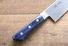 Seisuke Seiten Molybdenum Santoku  180mm Blue Pakka wood Handle with Sheath - Japannywholesale