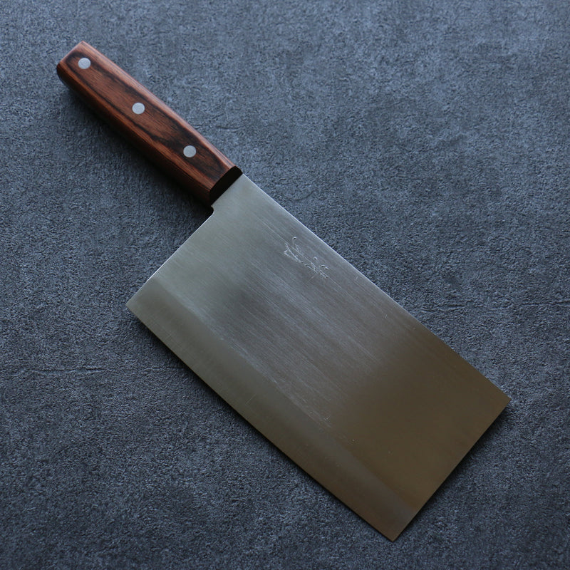 Seisuke VG10 Kasumitogi Chinese Cleaver  180mm Mahogany Handle - Japannywholesale