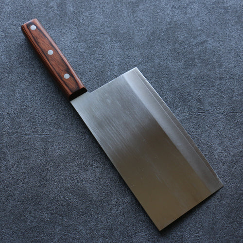 Seisuke VG10 Kasumitogi Chinese Cleaver  180mm Mahogany Handle - Japannywholesale