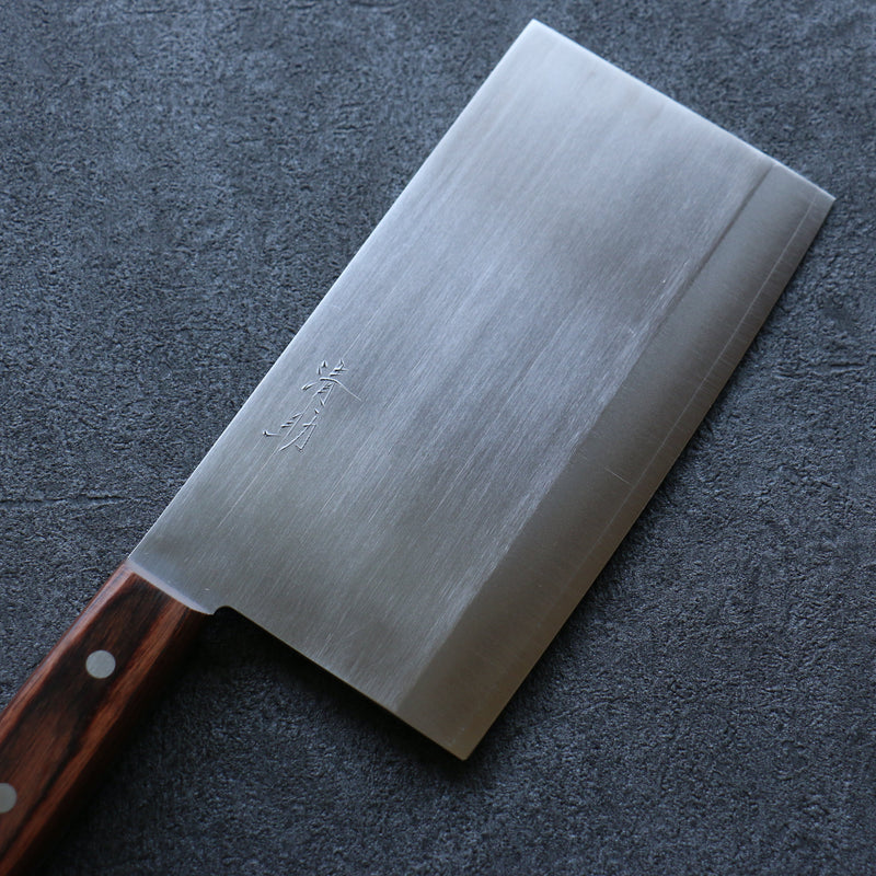 Seisuke VG10 Kasumitogi Chinese Cleaver  180mm Mahogany Handle - Japannywholesale