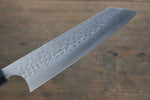 Yoshimi Kato Silver Steel No.3 Hammered Bunka Japanese Chef Knife 165mm with Shitan Handle - Japannywholesale