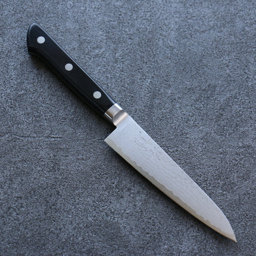 Seisuke VG10 Damascus Petty-Utility  120mm Black Pakka wood Handle - Japannywholesale