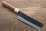 Seisuke Kokubyaku Blue Super Hammered Nakiri  165mm Morado Handle - Japannywholesale