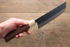 Seisuke Kokubyaku Blue Super Hammered Nakiri  165mm Morado Handle - Japannywholesale