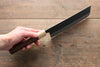 Seisuke Kokubyaku Blue Super Hammered Nakiri  165mm Morado Handle - Japannywholesale