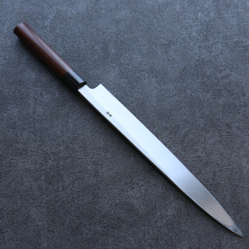 Seisuke Blue Steel Kasumitogi Yanagiba  300mm Rosewood Handle - Japannywholesale