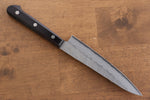 Seisuke Budou Silver Steel No.3 Nashiji Petty-Utility  135mm Purple Pakka wood Handle - Japannywholesale