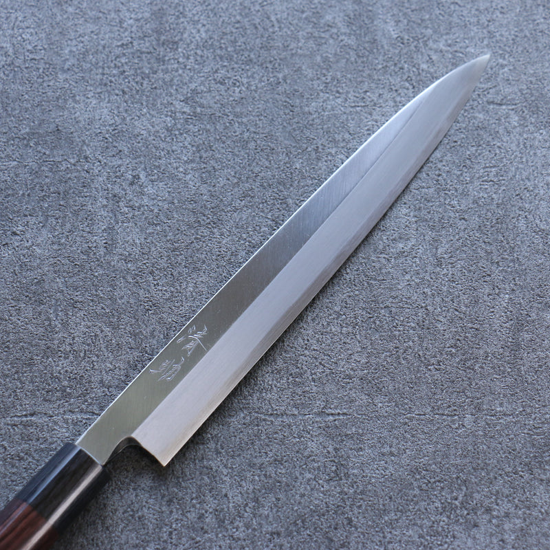 Seisuke Blue Steel Kasumitogi Yanagiba  240mm Rosewood Handle - Japannywholesale