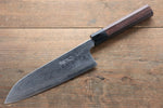 Takayuki Iwai Blue Steel No.2 Damascus Funayuki  180mm Shitan Handle - Japannywholesale