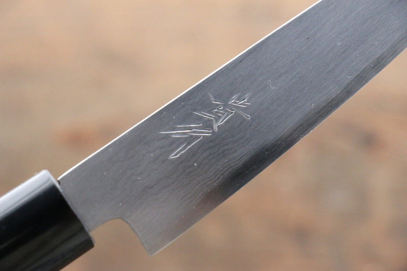 Takayuki Iwai Blue Steel No.2 Damascus Petty-Utility  110mm Shitan Handle - Japannywholesale