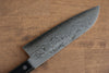 Nao Yamamoto VG10 Damascus Santoku  170mm Black Pakka wood Handle - Japannywholesale