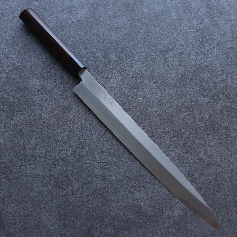 Seisuke White Steel Kasumitogi Yanagiba  300mm Rosewood Handle - Japannywholesale