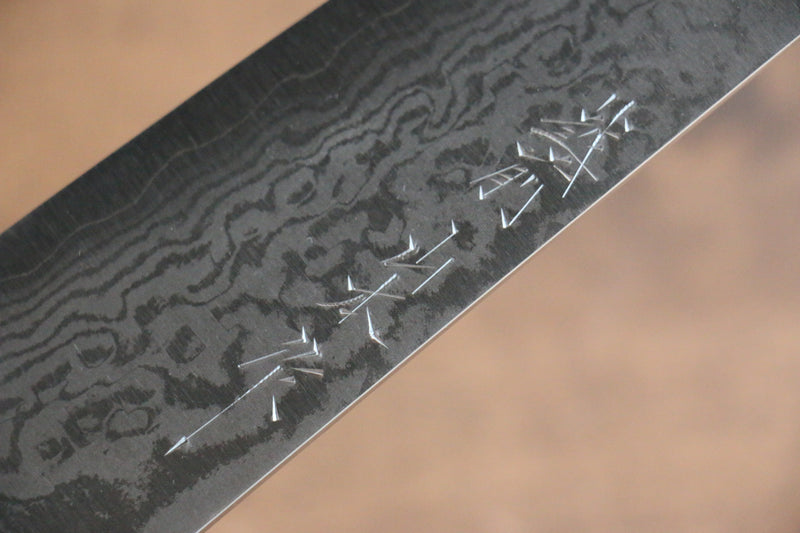 Nao Yamamoto VG10 Damascus Gyuto  210mm Black Pakka wood Handle - Japannywholesale