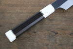 Sakai Takayuki Ginryu Honyaki Swedish Steel Mirrored Finish Kengata Yanagiba  300mm Ebony Wood Handle with Sheath - Japannywholesale