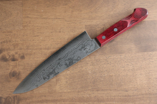 Nao Yamamoto VG10 Damascus Gyuto  180mm Red Pakka wood Handle - Japannywholesale