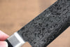 Seisuke VG10 8 Layer Damascus Migaki Finished Santoku  165mm Black Pakka wood Handle - Japannywholesale