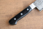 Seisuke VG10 8 Layer Damascus Migaki Finished Santoku  165mm Black Pakka wood Handle - Japannywholesale