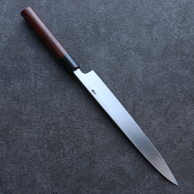 Seisuke White Steel Kasumitogi Yanagiba  240mm Rosewood Handle - Japannywholesale