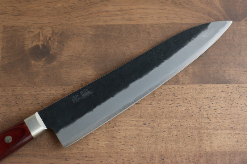 Seisuke Kuronashi Blue Super Nashiji Kurouchi Gyuto  210mm Red Pakka wood Handle - Japannywholesale