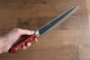 Seisuke Kuronashi Blue Super Nashiji Kurouchi Gyuto  210mm Red Pakka wood Handle - Japannywholesale