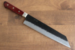 Seisuke Kuronashi Blue Super Nashiji Kurouchi Kiritsuke Gyuto  210mm Red Pakka wood Handle - Japannywholesale