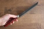 Seisuke Kuronashi Blue Super Nashiji Kurouchi Nakiri  165mm Red Pakka wood Handle - Japannywholesale