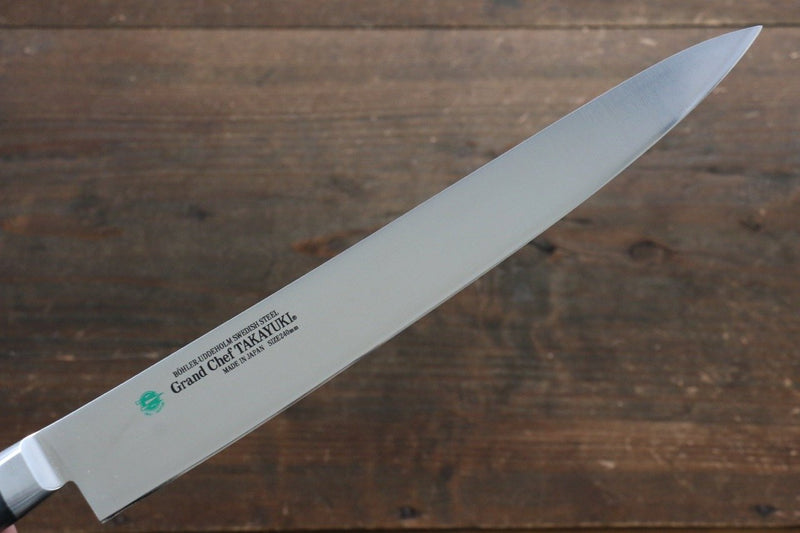 Sakai Takayuki Grand Chef Swedish Steel-stn Sujihiki  240mm - Japannywholesale