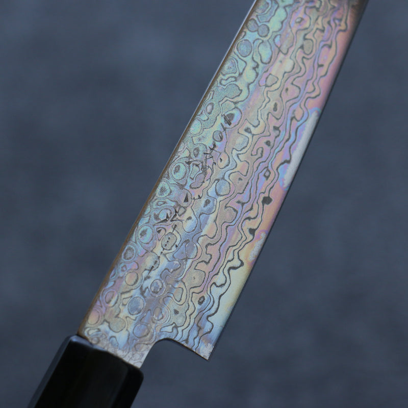 Misuzu AUS10 Damascus Migaki Finished Petty-Utility  150mm Magnolia Handle - Japannywholesale