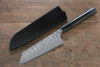 Yoshimi Kato SG2 Damascus Bunka  165mm with Black Lacquered Handle - Japannywholesale