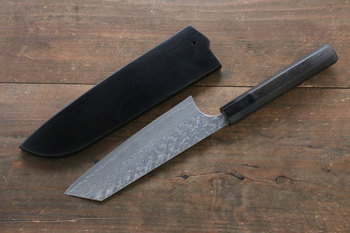 Yoshimi Kato SG2 Damascus Bunka  165mm with Black Lacquered Handle - Japannywholesale