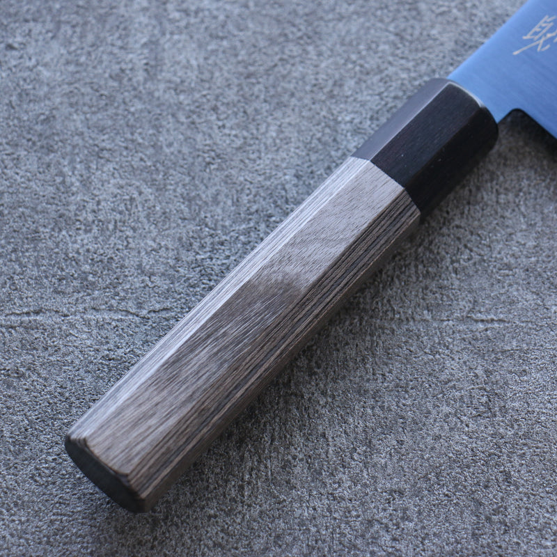 Seisuke SK-85 Ion plating Nakiri  160mm Gray Pakka wood Handle - Japannywholesale