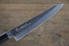 Sakai Takayuki VG10 33 Layer Damascus Hammered Petty-Utility  150mm Blue Lacquered Handle with Sheath - Japannywholesale